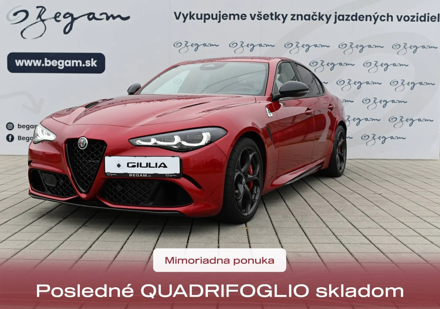 Alfa Romeo Giulia Quadrifoglio 2.9 V6 Bi-Turbo AT | Begam Trnava