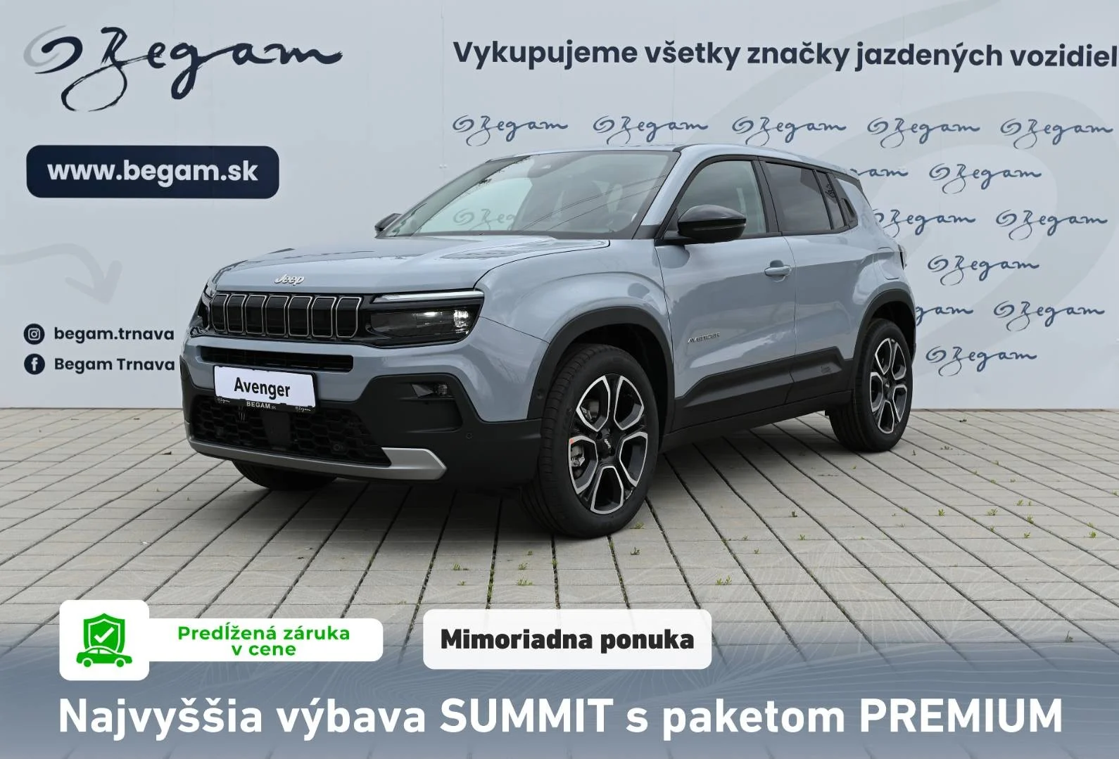 Jeep Avenger 1.2 T e-Hybrid Summit A/T | Begam Trnava
