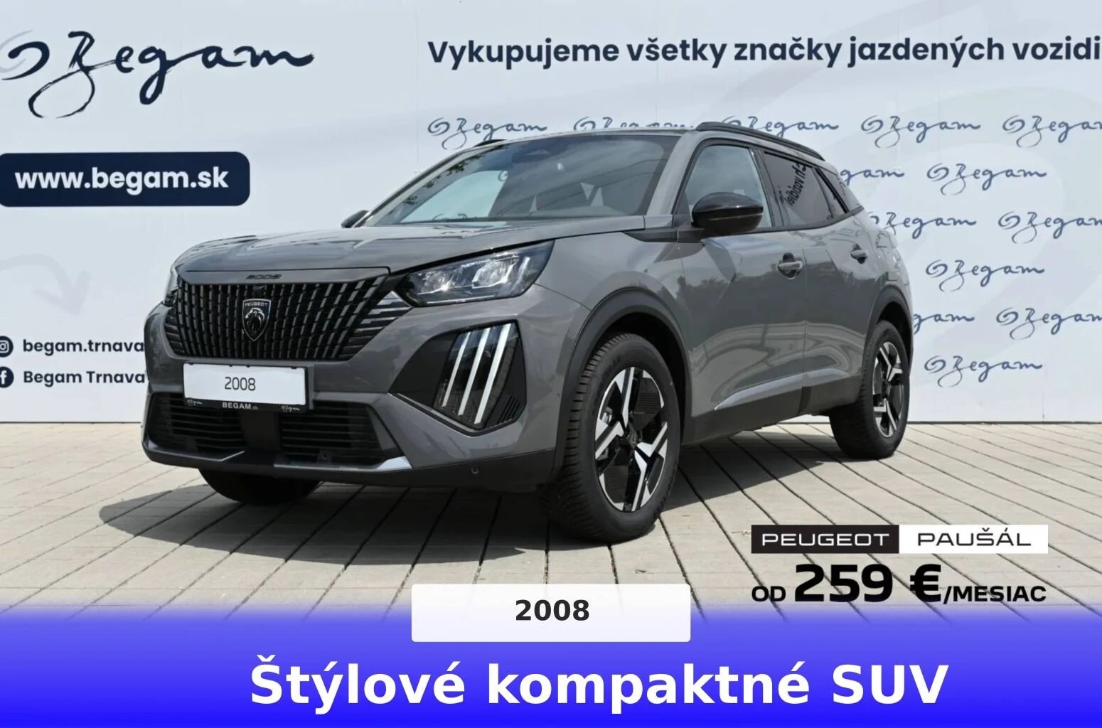 Peugeot 2008 ALLURE  Hybrid 145k e-DCS6 MHEV | Begam Trnava