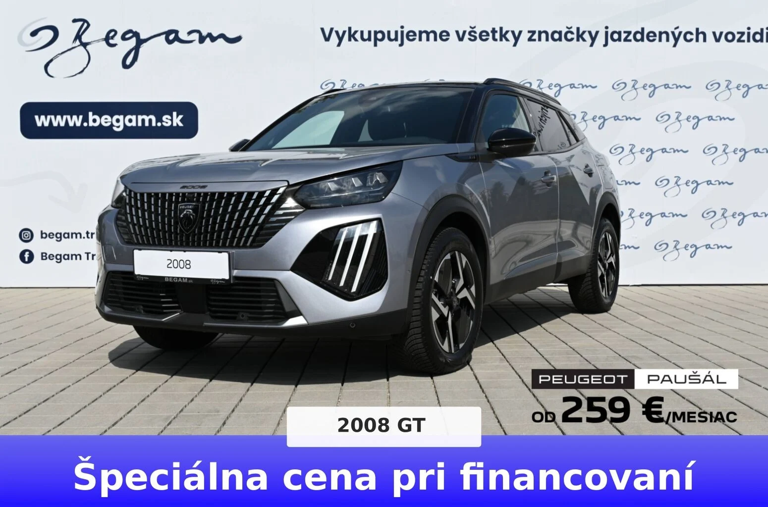 Peugeot 2008 GT  Hybrid 145k e-DCS6 MHEV | Begam Trnava