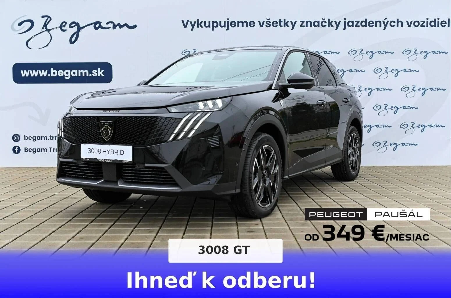 Peugeot 3008 NEW 3008 GT Hybrid 145k e-DCS6 (MHEV) | Begam Trnava