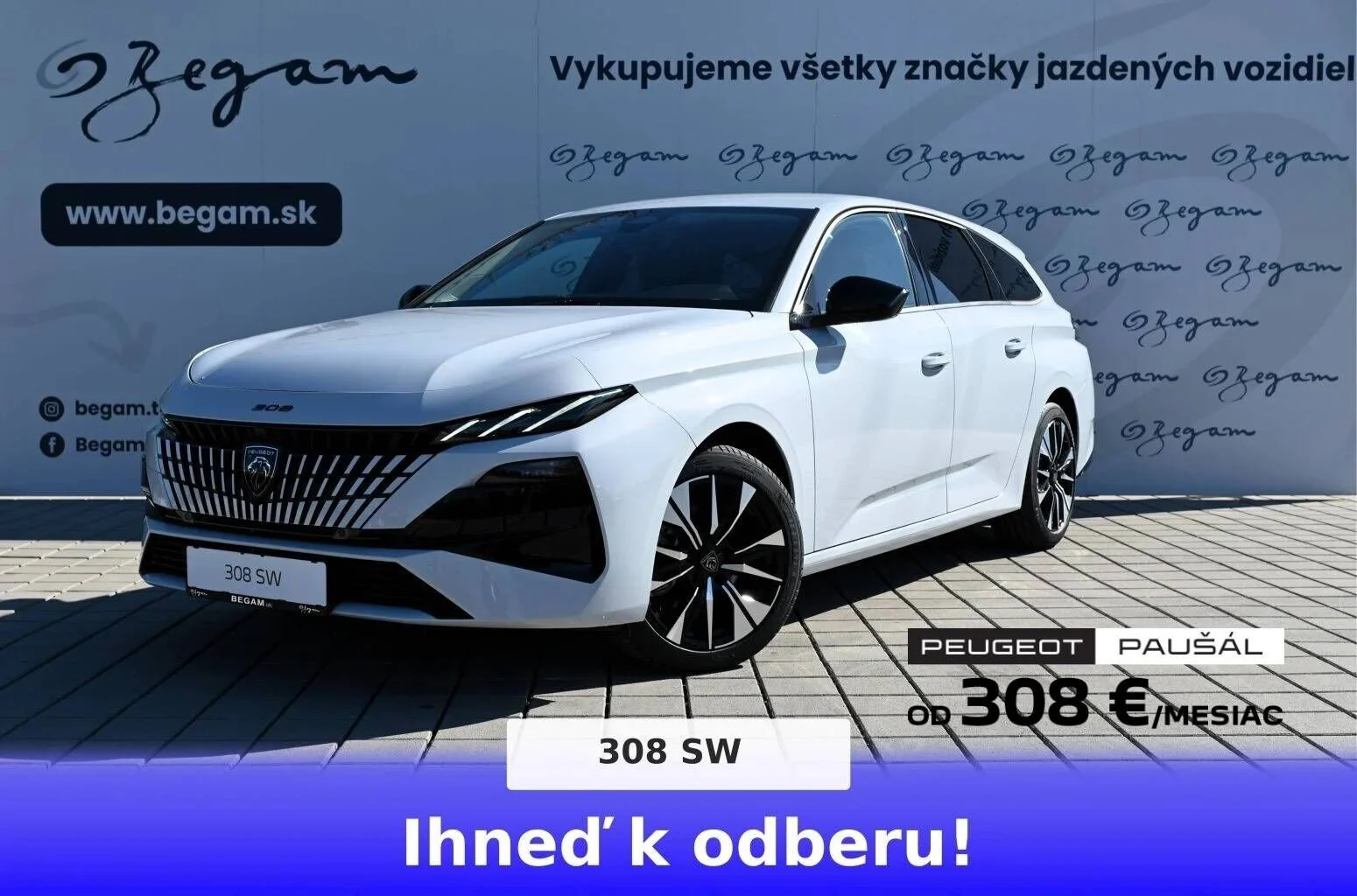 Peugeot 308 SW ALLURE Hybrid 145k e-DCS6 (MHEV) | Begam Trnava