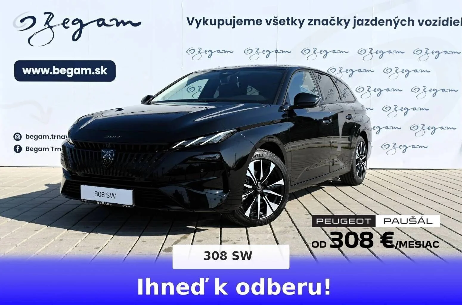 Peugeot 308 SW ALLURE Hybrid 145k e-DCS6 (MHEV) | Begam Trnava