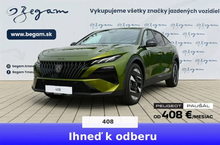 Peugeot 408 NEW 408 GT Hybrid 145k e-DCS6 (MYG0) | Begam Trnava