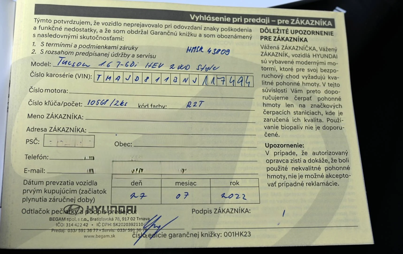 Hyundai Tucson | Begam Trnava