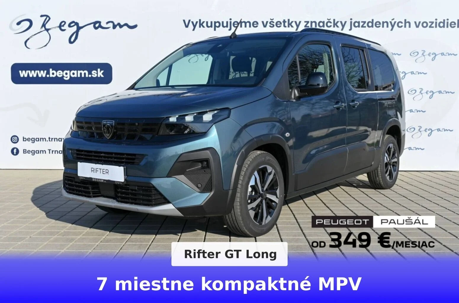Peugeot Rifter LONG GT  BlueHDi 130k EAT8 | Begam Trnava