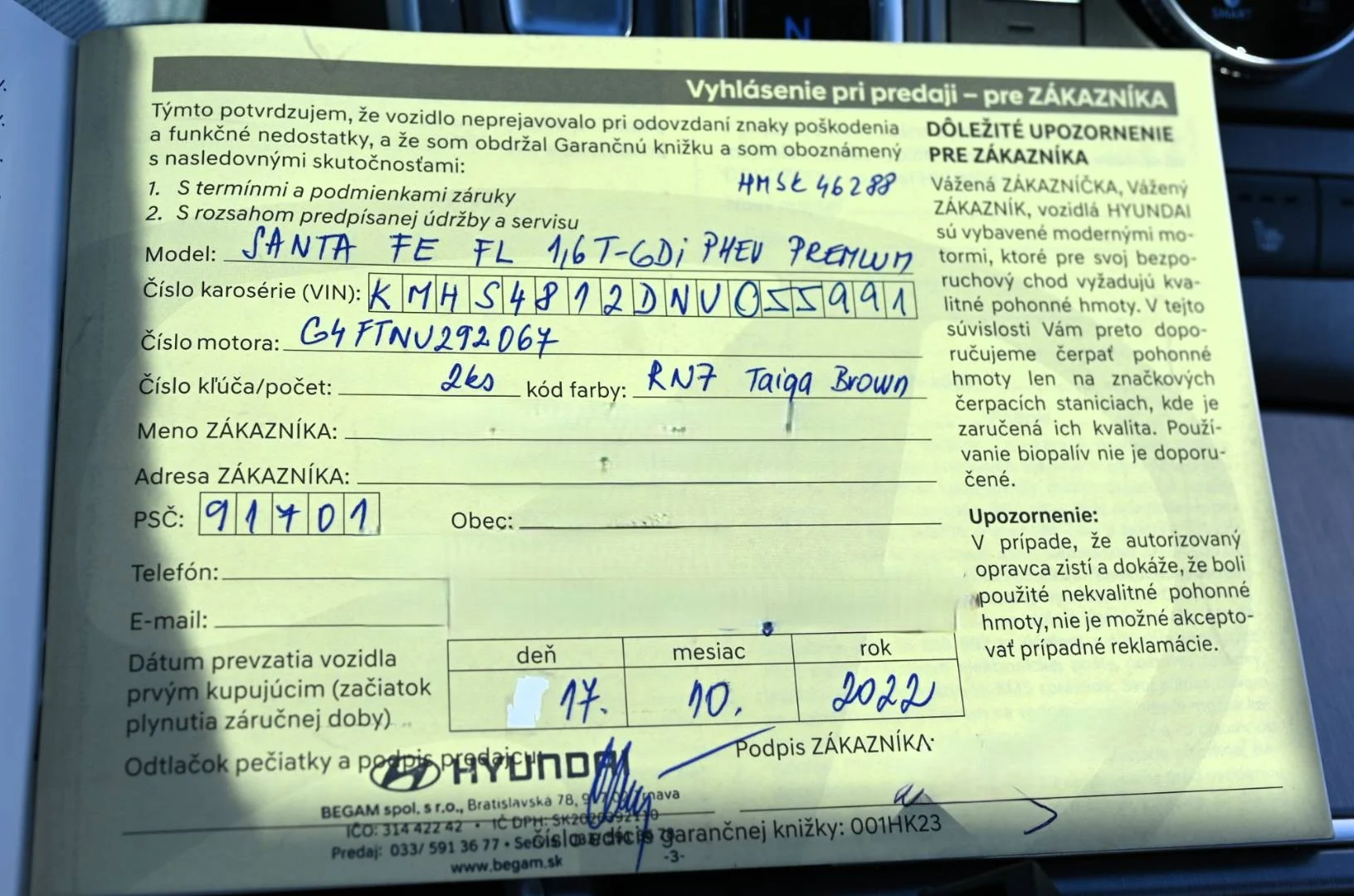 Hyundai Santa Fe 1.6 T-GDi HEV Premium 4x4 A/T | Begam Trnava