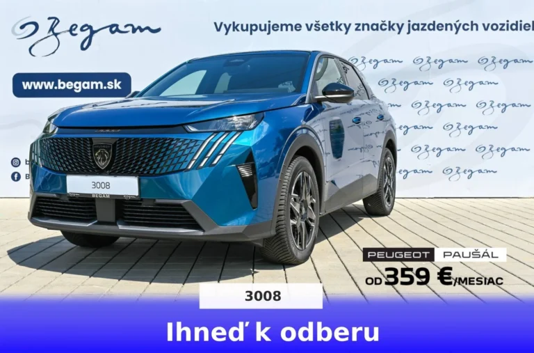 Peugeot 3008 ALLURE Hybrid 145k e-DCS6 (MHEV) | Begam Trnava