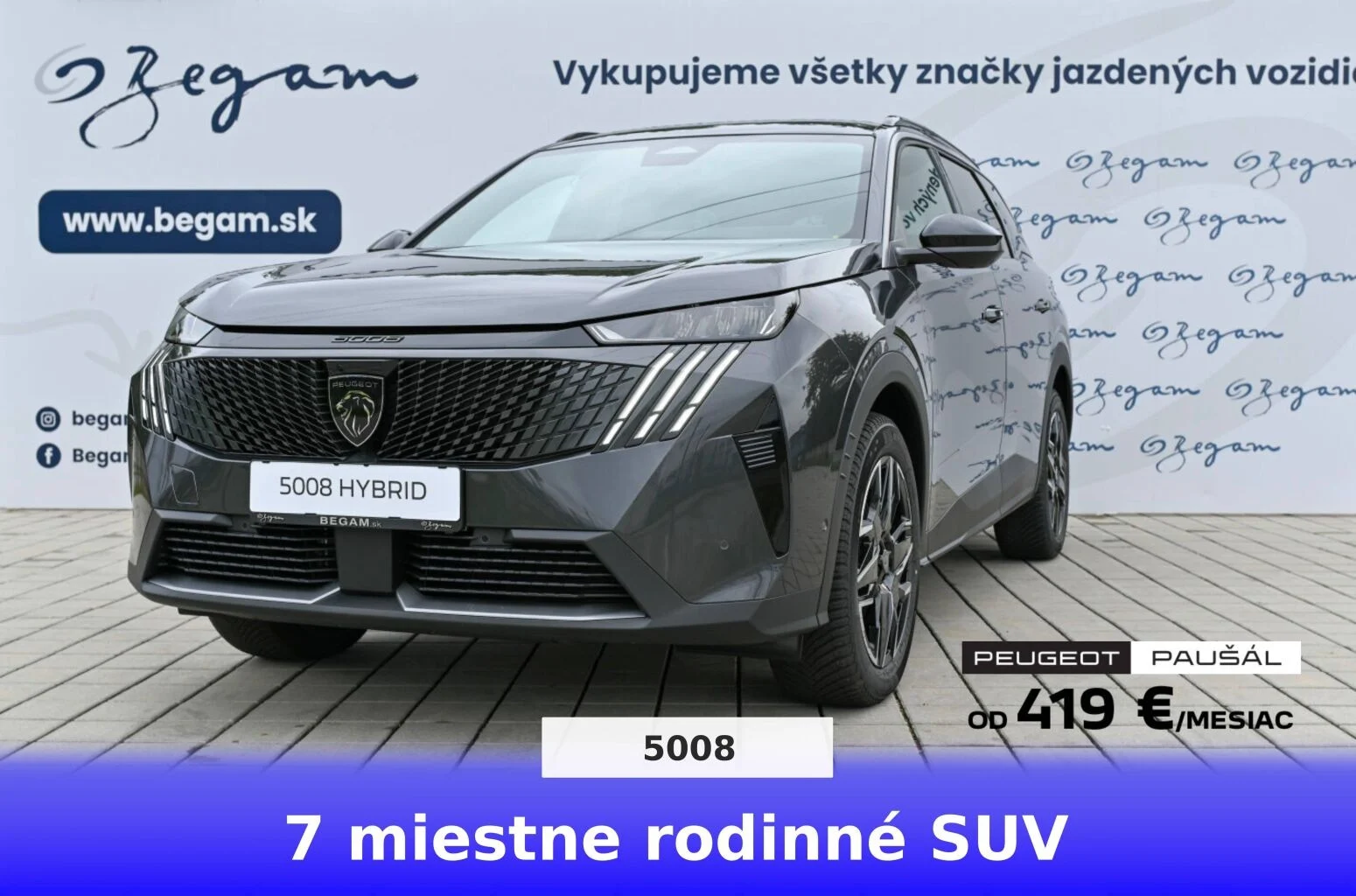 Peugeot 5008 ALLURE Hybrid 145k e-DCS6 | Begam Trnava