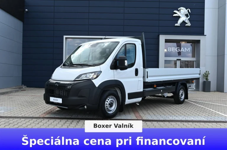 Peugeot Boxer Valník 435 L4 2.2 BlueHDi 180 €6.4 MT6 | Begam Trnava